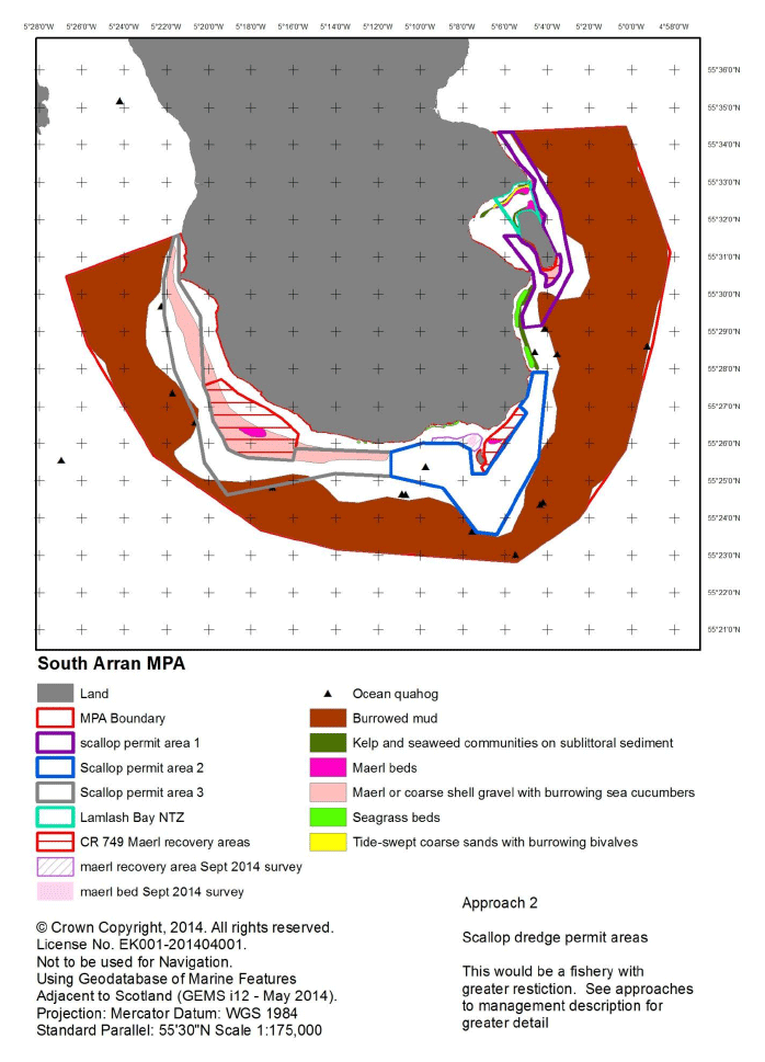 Figure L6: Approach 2 - Scallop permit areas