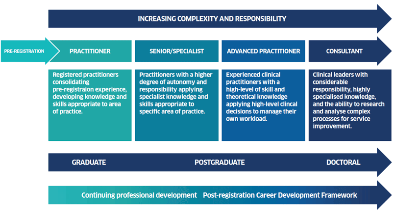 Figure 2. Education and career development pathways model: benchmarks