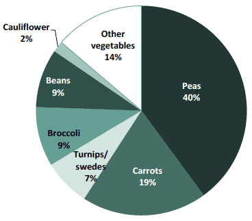 Chart 9: Vegetables for Human Consumption, 2017